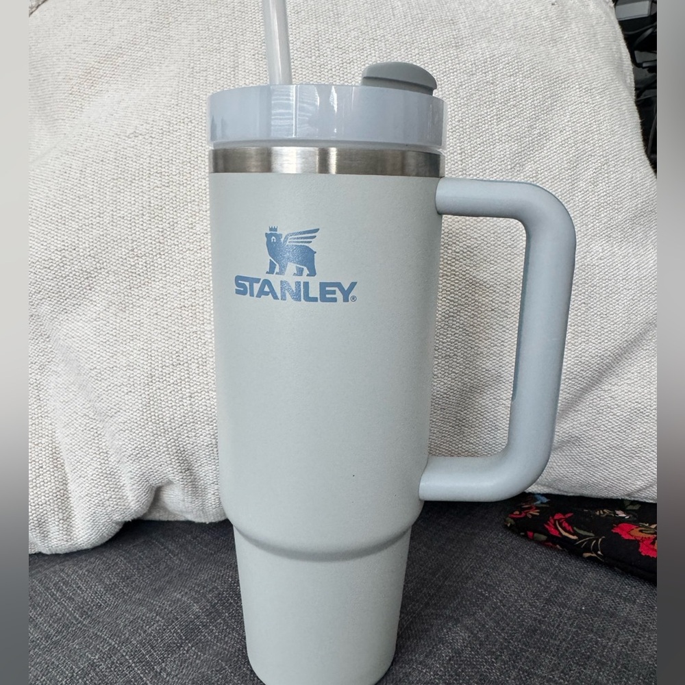 Stanley Light Blue Tumbler with Straw